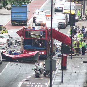 Bus Explodes in Tavistock Square